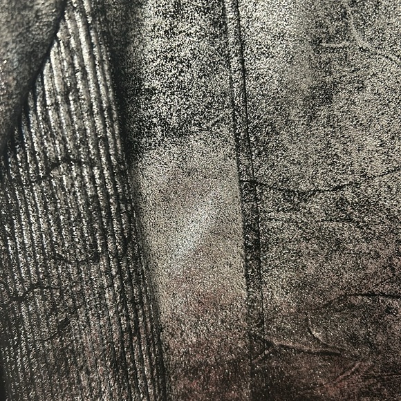 Rebecca Elliot Silver Metallic Bomber Jacket - Picture 5 of 7